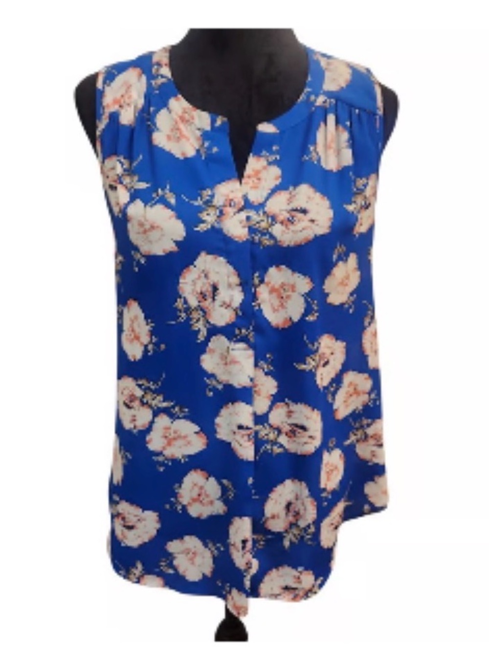 Daniel Rainn Blue Floral Blouse